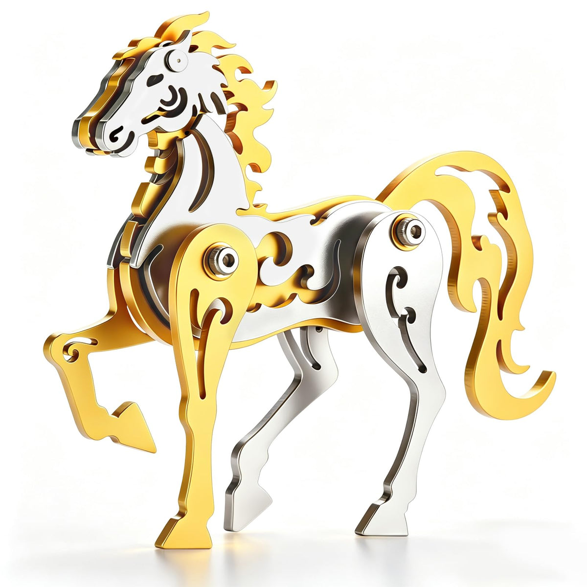 Orange Dream Cat Stainless Steel 3D Metal Puzzle Model Kit