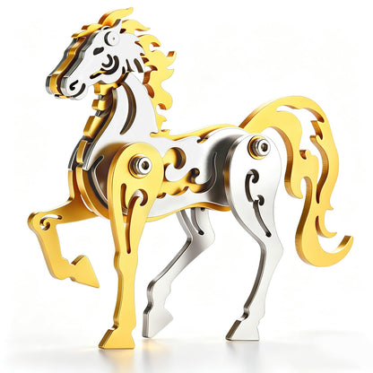 Orange Dream Cat Stainless Steel 3D Metal Puzzle Model Kit