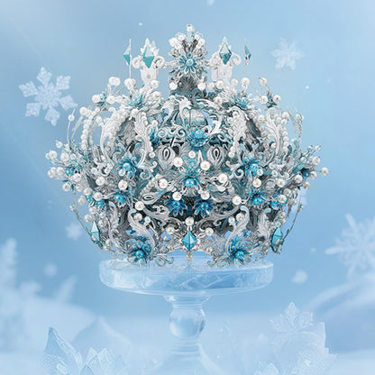 Piececool 3D Metal Puzzles, Ice Snow Crown Tiaras Model Building Kits, Challenging Assembly DIY Crafts Kits, Best Birthday