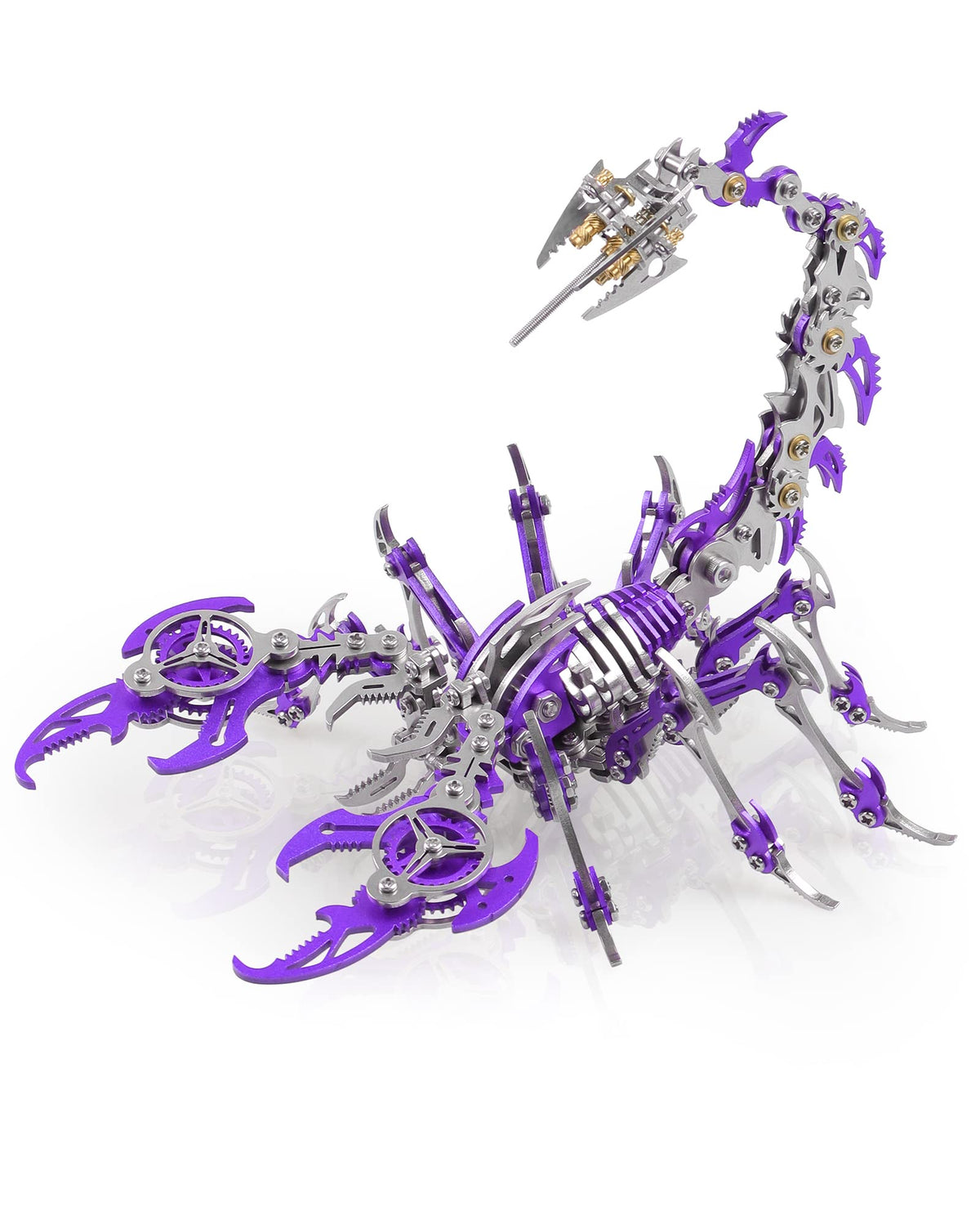Metalkitor Scorpion 3D Metal Puzzles Kits for Adults Teens – 454 Pcs – Mechanical Assembly Models – 4 Hours to Build – Ideal for Gifts and Decorations (Red and Black)