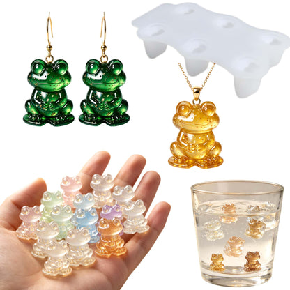 4‑Cavity Mini Ghost Epoxy Casting Mold for DIY Earrings Z0259
