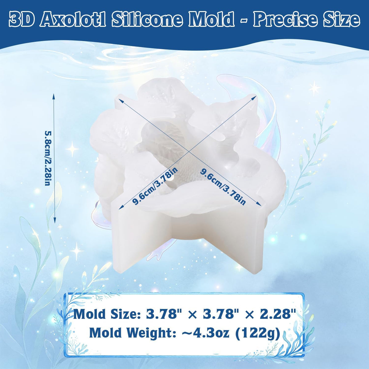 Axolotl Resin Molds Silicone, 3D Chameleon Silicone Molds