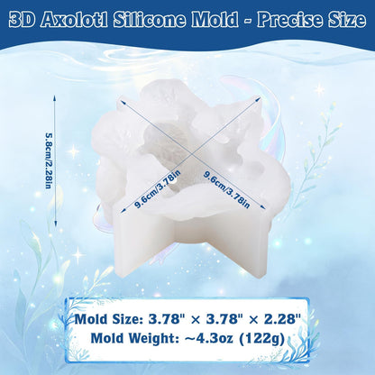 Axolotl Resin Molds Silicone, 3D Chameleon Silicone Molds