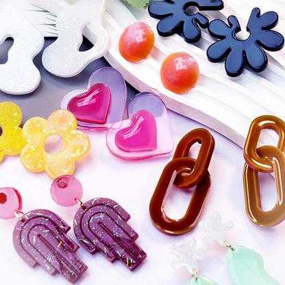 Resin Earring Molds, Set of 4 Style Silicone Earring Molds
