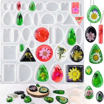 Actvty Mini Alphabet Resin Molds - 3Pcs Letter Molds for Epoxy Casting Small Number Alphabet Silicone Mold for DIY Earring Necklace Pendant Jewelry Resin Crafts Decor