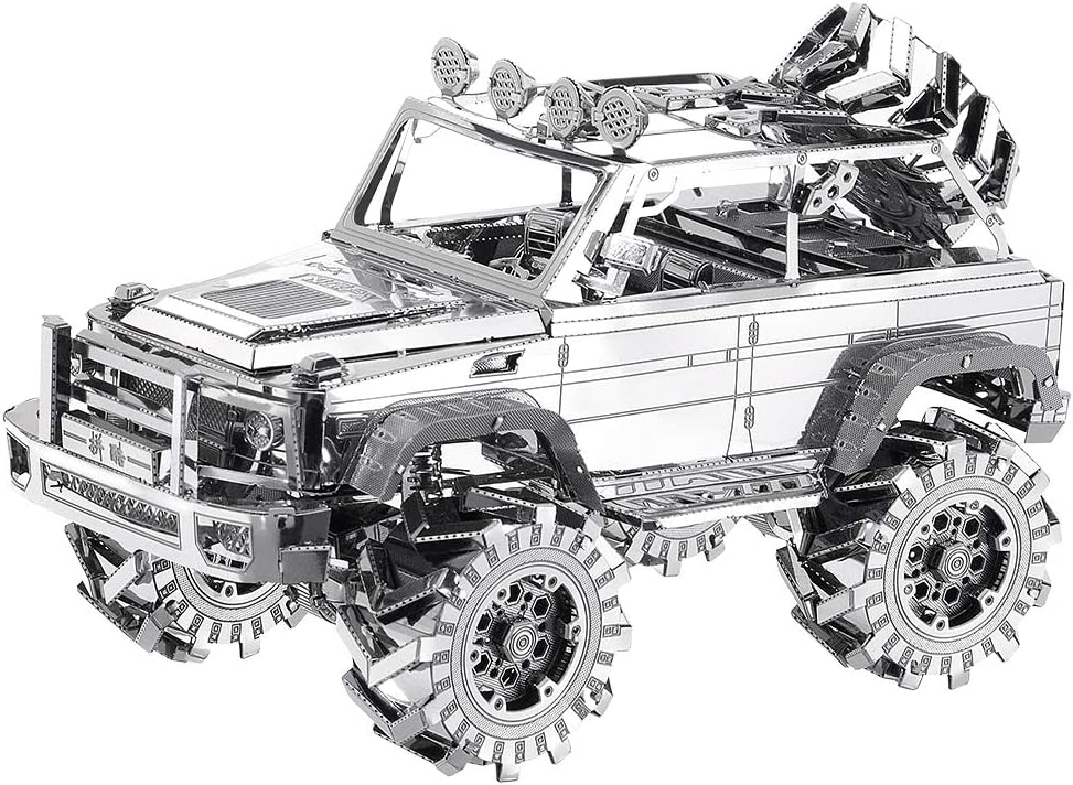 Piececool 3D Metal Puzzle for Adult SUV Car Model Kits, Vehicle Car Models Building Kit, Brain Teaser 3D Puzzle DIY Craft Kits, Birthday, 157 Pcs