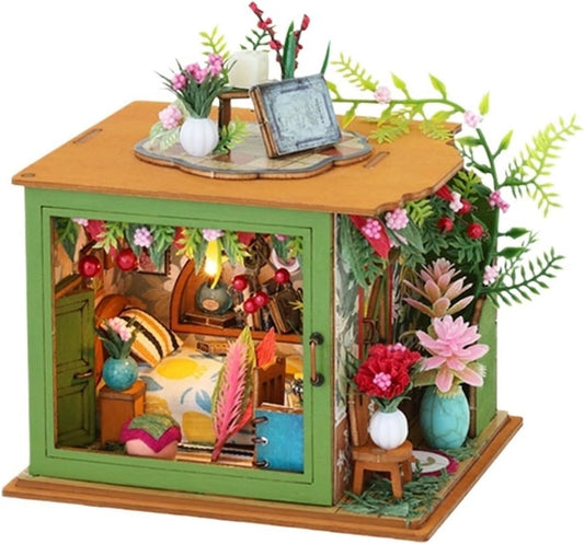 Compatible with Mini Tiny World Outdoor Cabin Hand Assembly Model House