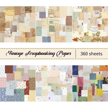 484Pcs Vintage Floral Scrapbook Supplies Kit, Paper & Journaling Stickers