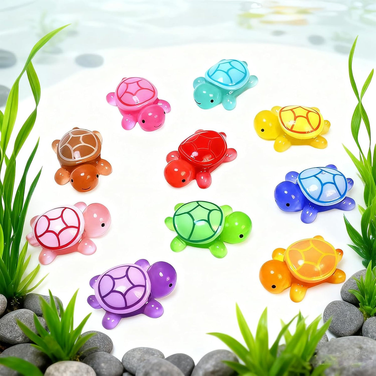 YRIHJIXQ 6Pcs Turtle Cute Animal Epoxy Resin Molds Silicone