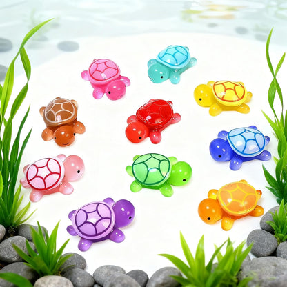 YRIHJIXQ 6Pcs Turtle Cute Animal Epoxy Resin Molds Silicone