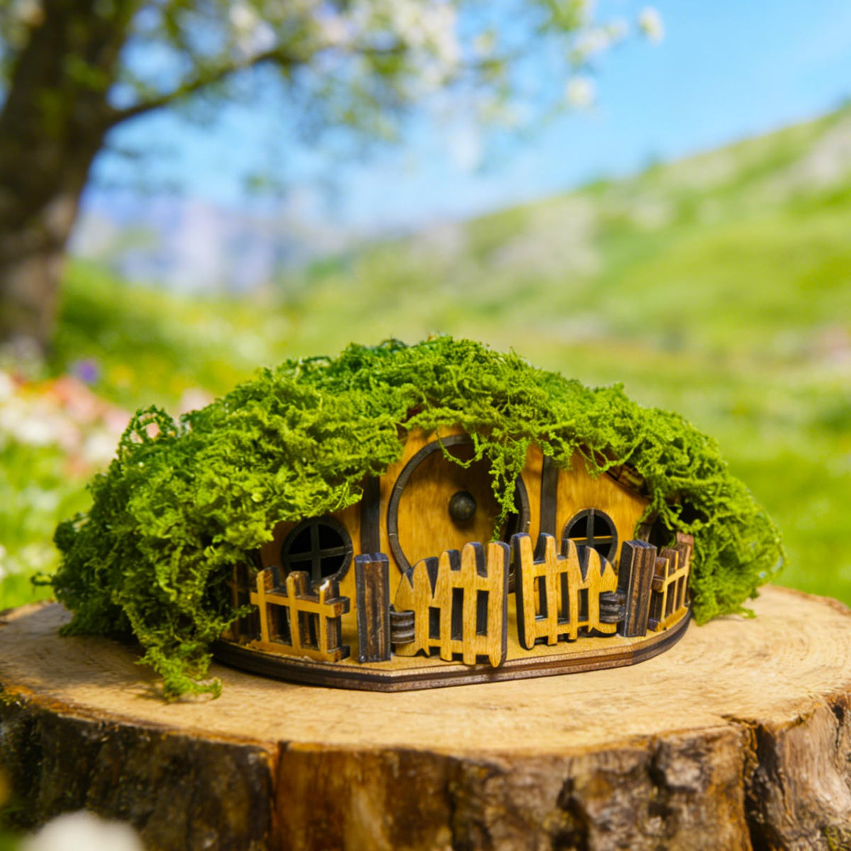 Timberwood Mini Treehouse for Indoor Plant Pots, Fairy Gardens
