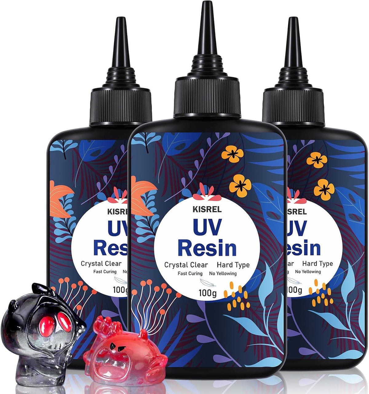 KISREL UV Resin 300g, Hard Type UV Resin Kit for Craft Jewelry Making