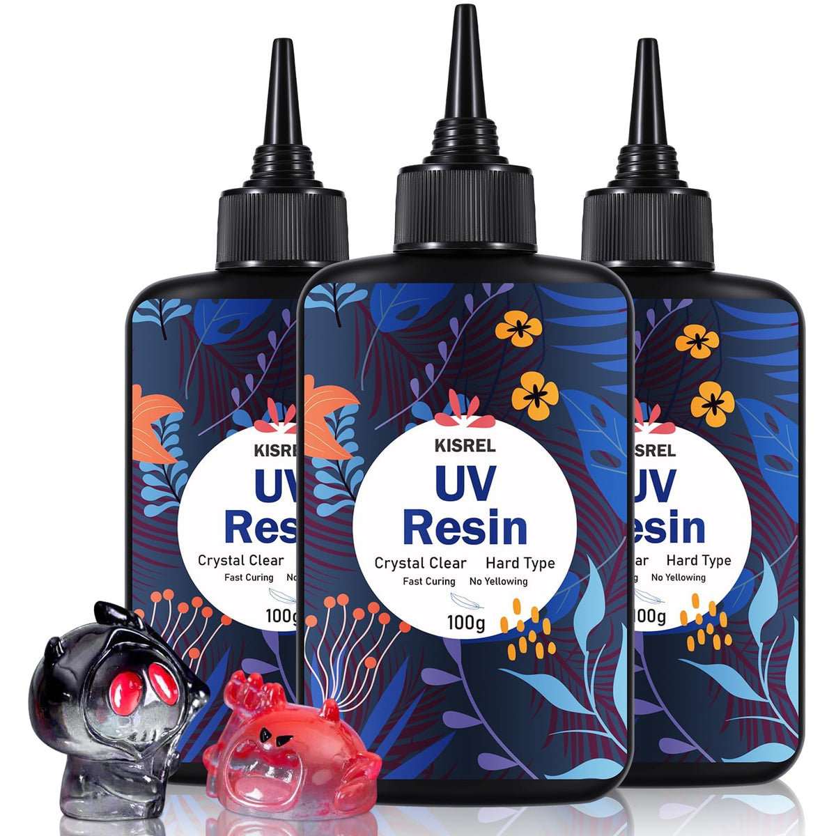 KISREL UV Resin 300g, Hard Type UV Resin Kit for Craft Jewelry Making