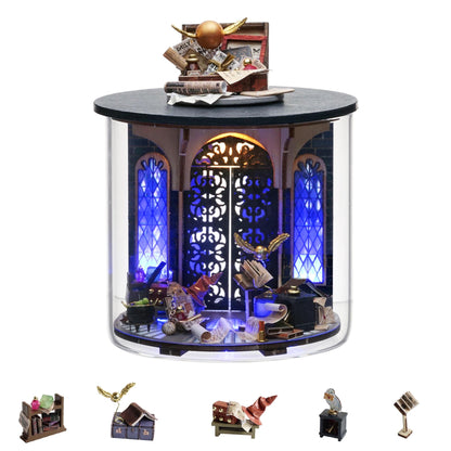 Flever Dollhouse Miniature DIY House Kit Creative Room Dream Bottle Series with Furniture for Romantic Valentine's Gift (Magical Shop)