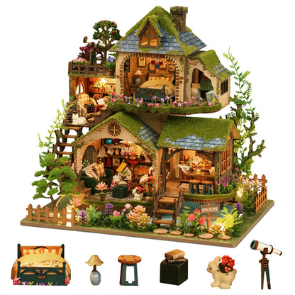 YSWOOD WORLD DIY Miniature House Kit, Creative Gift for Adults Teen