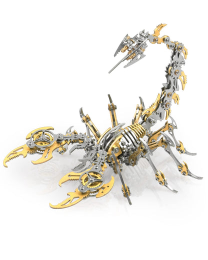 Metalkitor Scorpion 3D Metal Puzzles Kits for Adults Teens – 454 Pcs – Mechanical Assembly Models – 4 Hours to Build – Ideal for Gifts and Decorations (Red and Black)