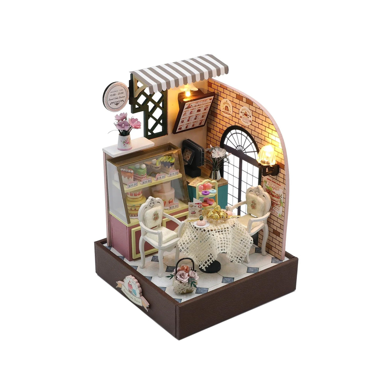 Miniature Wizardi Roombox- Dessert Cafe Tiny Home kit. DIY Kits for Adults.