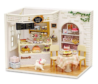 Kisoy DIY Miniature House Kit, Tiny House Kit with Furniture and LED Light for Adults and Teens, DIY Mini House Craft Kit, Decorations/Gifts for Family and Friends（Whispering Woods）