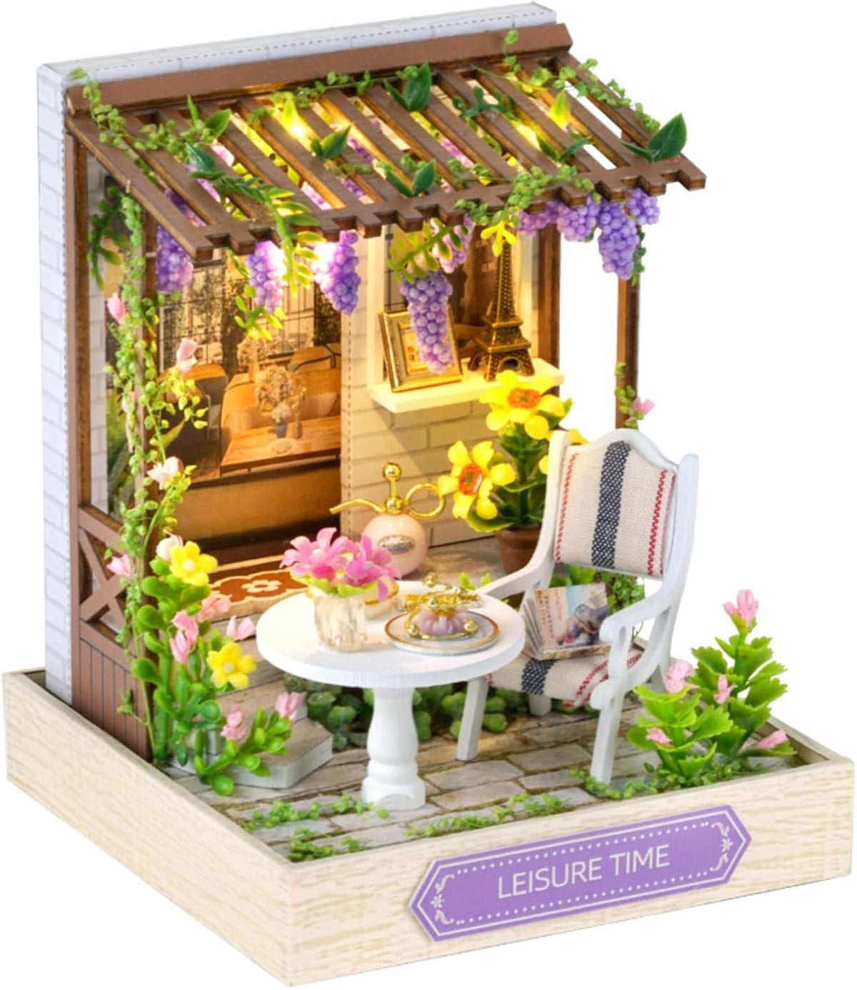 YSWOOD WORLD DIY Miniature House Kit, Creative Gift for Adults Teen