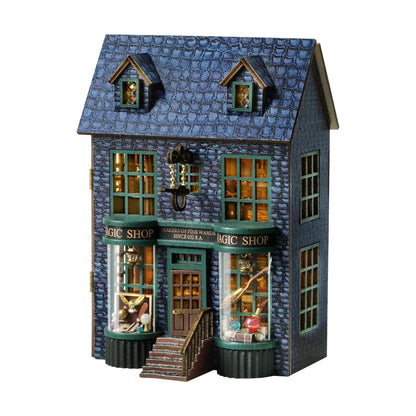 Flever Dollhouse Miniature DIY House Kit Creative Room with Furniture for Romantic Valentine's Gift (Warm House)