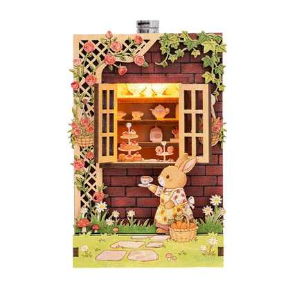 Book Nook Kit DIY Miniature House 3D Wooden Puzzle Bookshelf Decor