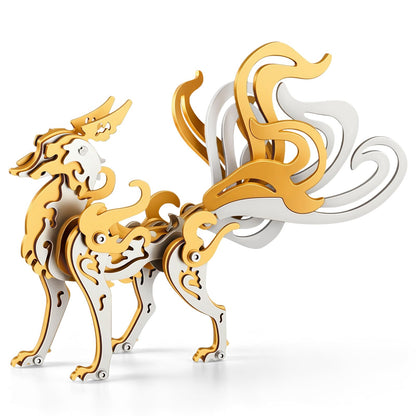 Orange Dream Cat Stainless Steel 3D Metal Puzzle Model Kit