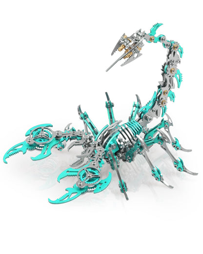 Metalkitor Scorpion 3D Metal Puzzles Kits for Adults Teens – 454 Pcs – Mechanical Assembly Models – 4 Hours to Build – Ideal for Gifts and Decorations (Red and Black)
