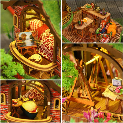Miniature House Kit, DIY Miniature Kit, Mini House for Adults, Fairy House