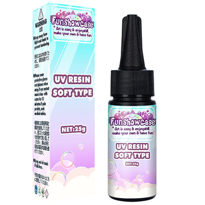 Clear UV Resin Soft Type 65ml 65g 2.3oz