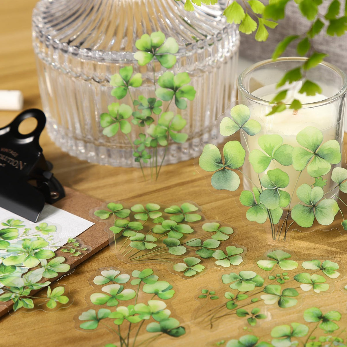 120 Pcs Botanical Leaf Stickers for Scrapbooking and Journaling