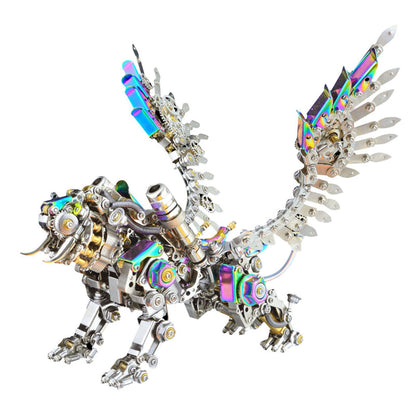 Metalkitor 3D Metal Puzzles for Adults, Giant Mantis Model Kit - Steampunk DIY Ornament - Assembly Jigsaw Crafts Brain Teaser - Perfect Room Decor and Gift Choice(1200+PCS, Purple)