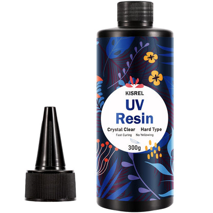 KISREL UV Resin 1000g, Upgraded Hard Crystal Clear UV Epoxy Resin