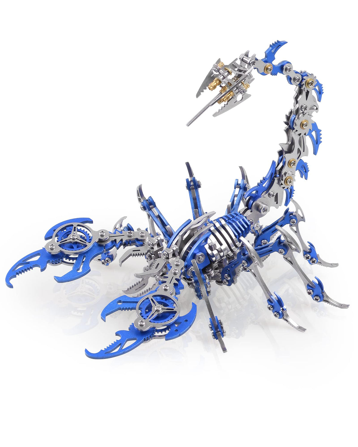 Metalkitor Scorpion 3D Metal Puzzles Kits for Adults Teens – 454 Pcs – Mechanical Assembly Models – 4 Hours to Build – Ideal for Gifts and Decorations (Red and Black)
