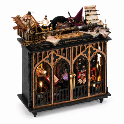 Roroom DIY Miniature House Kit, Dreamy Vanity Room Dollhouse Kit