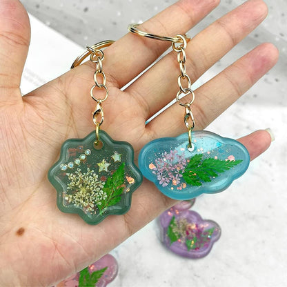 RESINWORLD Variety Geometric Pendant Silicone Molds with Hanging Hole, Jewelry UV Resin Mold, Necklace Keychain Molds for Epoxy Resin