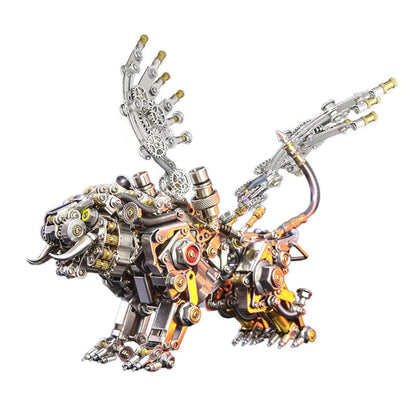Metalkitor 3D Metal Puzzles for Adults, Giant Mantis Model Kit - Steampunk DIY Ornament - Assembly Jigsaw Crafts Brain Teaser - Perfect Room Decor and Gift Choice(1200+PCS, Purple)