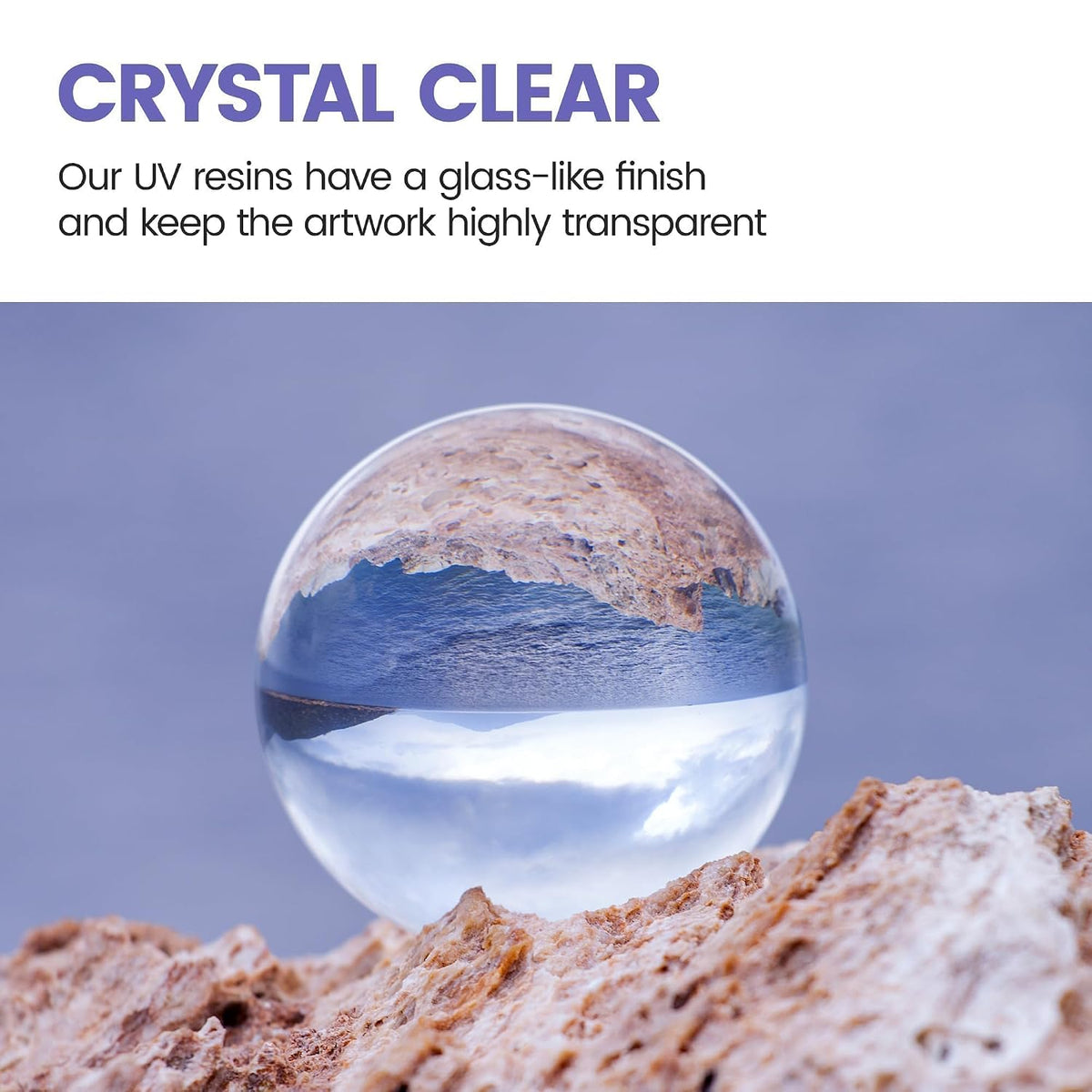 UV Resin 1000g, Crystal Clear Anti-Yellowing Hard Resin for DIY Crafts