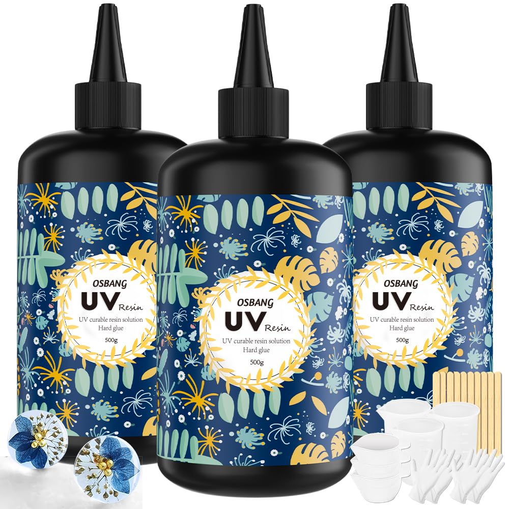 Crystal Clear Hard UV Resin,100 g Fast Curing Formula