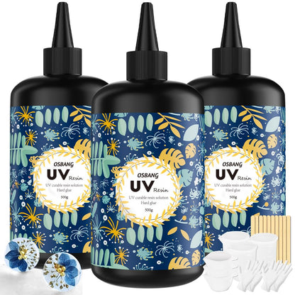 Crystal Clear Hard UV Resin,100 g Fast Curing Formula