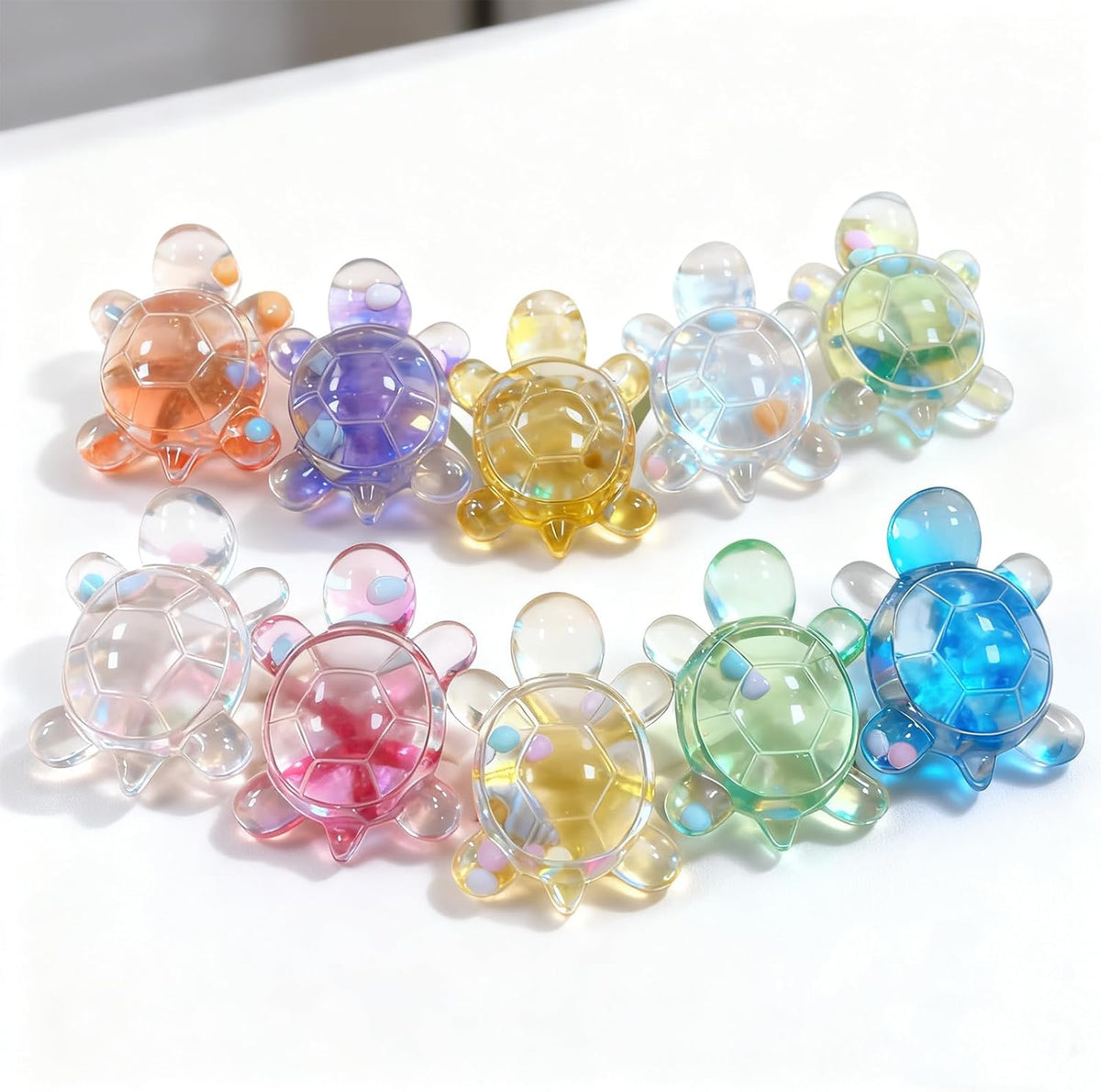 YRIHJIXQ 6Pcs Turtle Cute Animal Epoxy Resin Molds Silicone