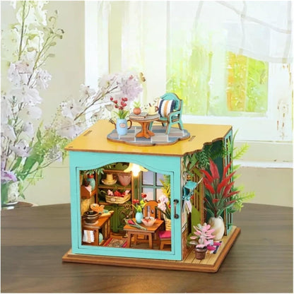 Compatible with Mini Tiny World Outdoor Cabin Hand Assembly Model House