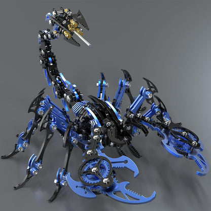 Metalkitor Scorpion 3D Metal Puzzles Kits for Adults Teens – 454 Pcs – Mechanical Assembly Models – 4 Hours to Build – Ideal for Gifts and Decorations (Red and Black)