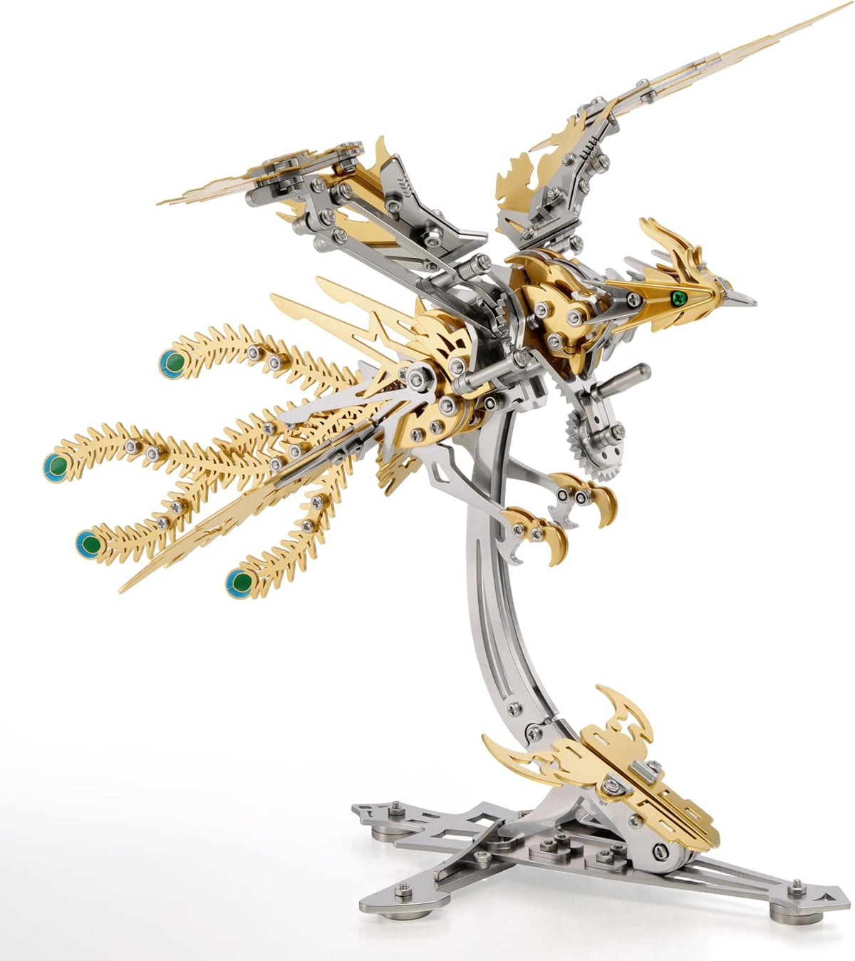 3D Metal Puzzles for Adults, Mechanical Phoenix Bird Model Kit