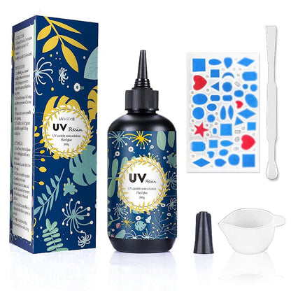 Crystal Clear Hard UV Resin,100 g Fast Curing Formula
