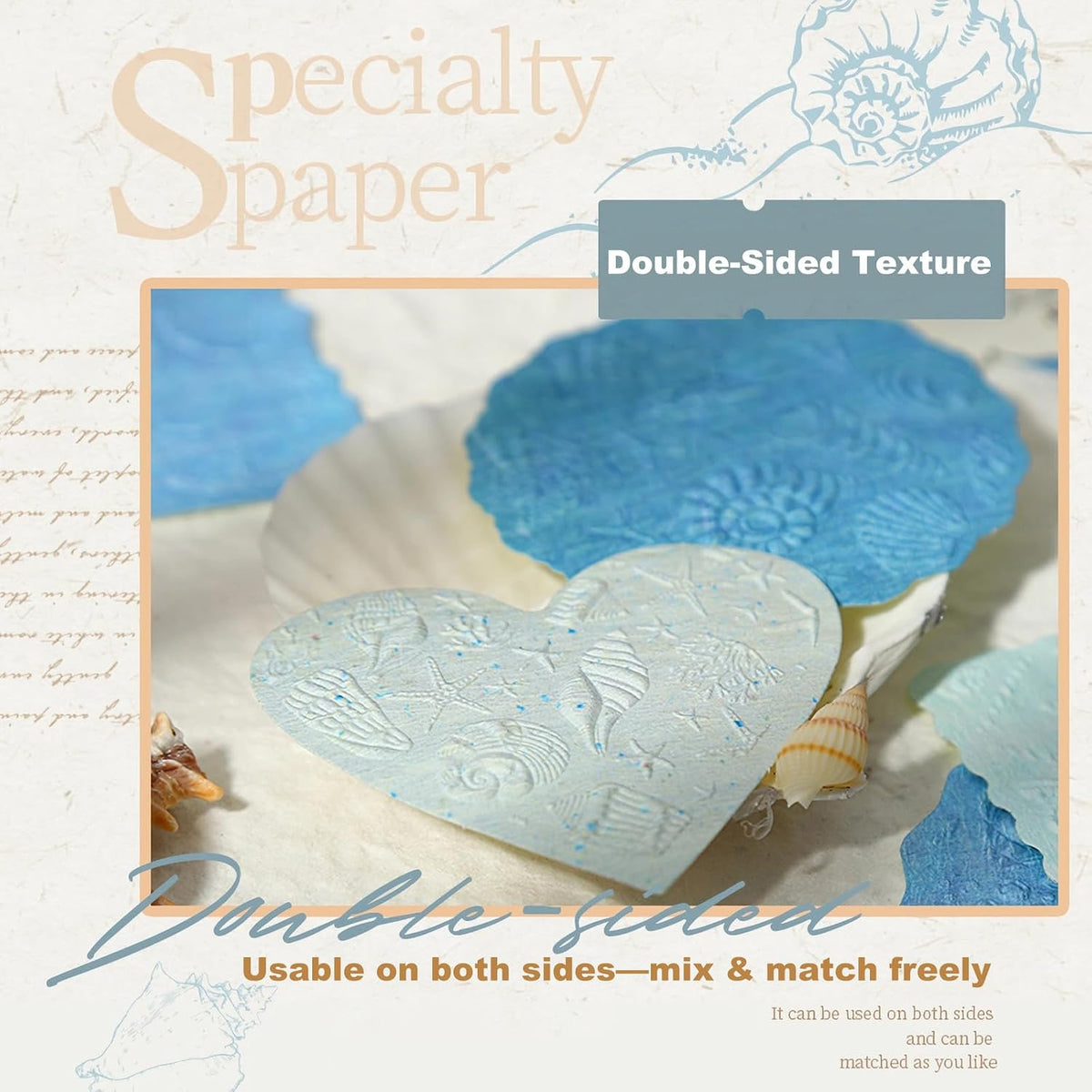 80 Sheets Textured Collage Paper for Scrapbooking and Journaling