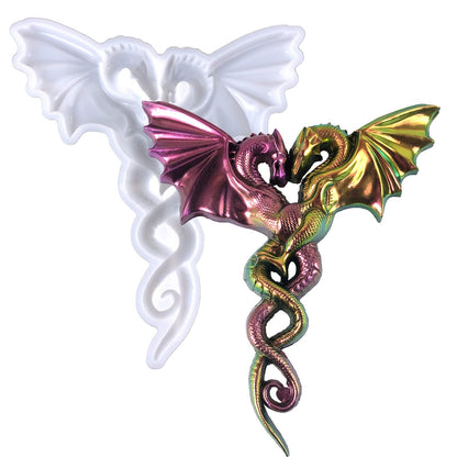 3D Heart Dragon Silicone Mold for Epoxy/UV Resin Casting DIY Craft Decors