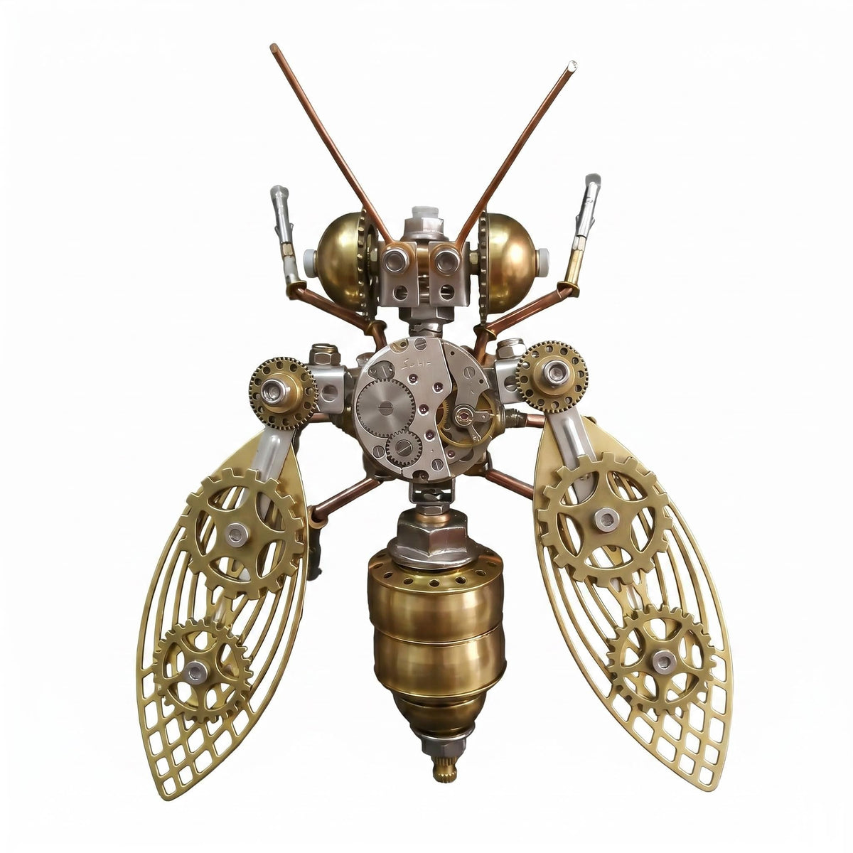Mechanical Metal 3D Bumblebee Model Kits Puzzle for Adults Insect Steampunk Assembly DIY 150+Pcs 3 Hours Build Time Desk Decor Christmas & Birthday Gift for Hobbyists Men(Bumblebee)