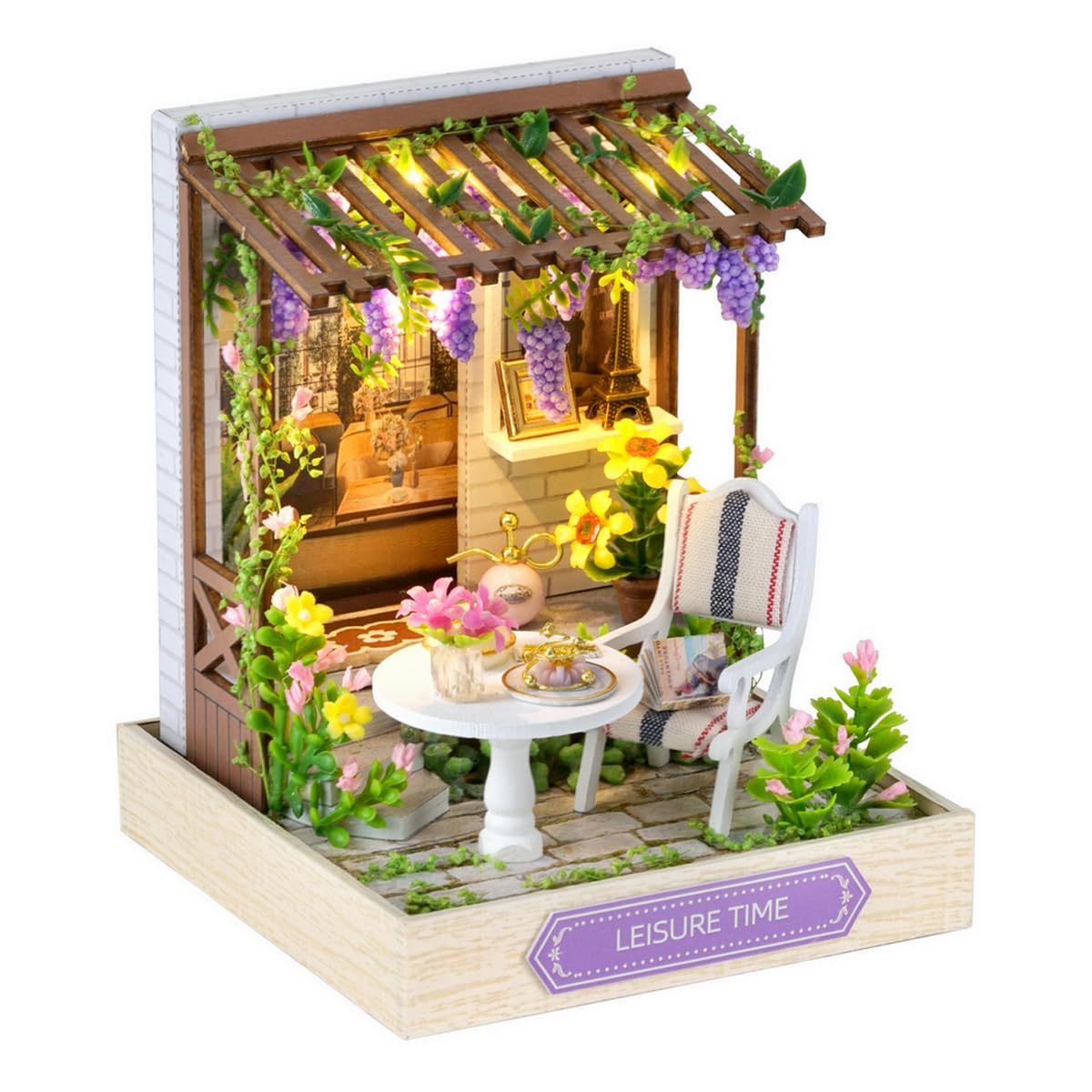 CUTEROOM DIY Doll Room Miniature Furniture Wooden House Kit-Study Room