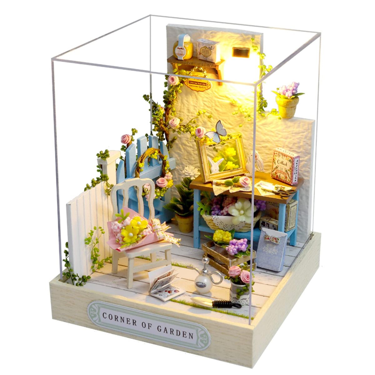 CUTEROOM DIY Doll Room Miniature Furniture Wooden House Kit-Study Room