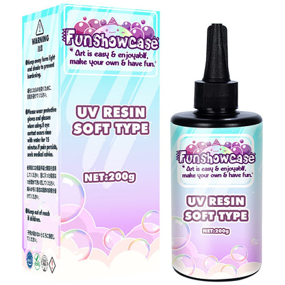 Clear UV Resin Soft Type 65ml 65g 2.3oz